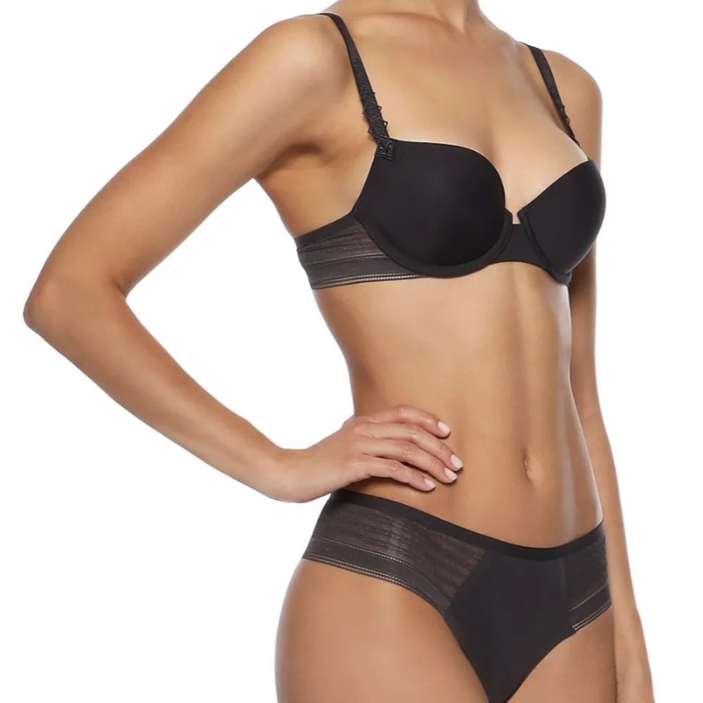 NWT $145 SIMONE PÉRÈLE Muse Leavers lace set 36C